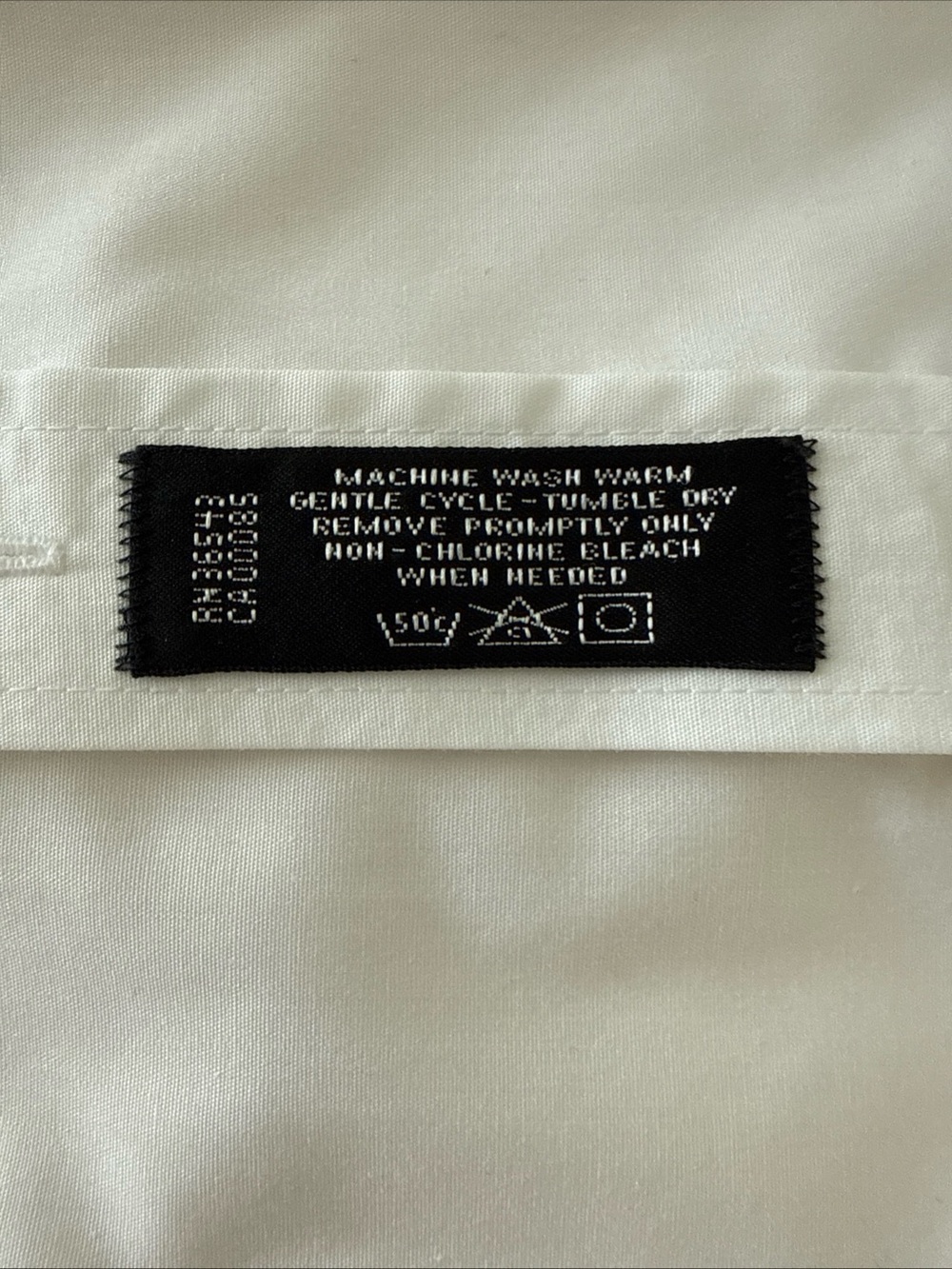 Geoffrey Beene Men's White Solid Dress Shirt 16 34/35 - Picture 7 of 8